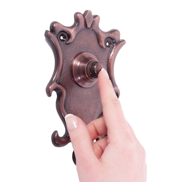 “Dubrowe Park” Antique Copper Ornate Bell Push