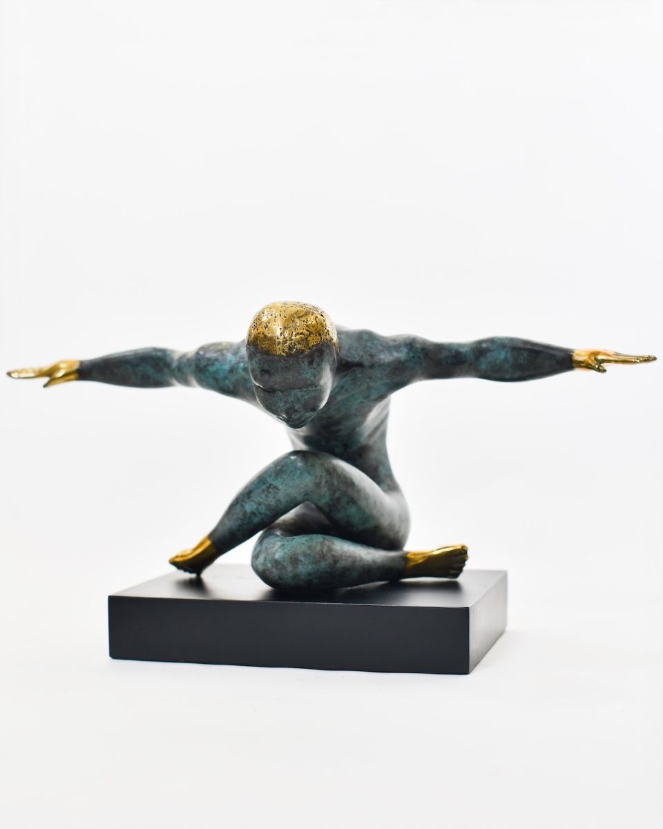"Elevation" Cast Brass Sculpture