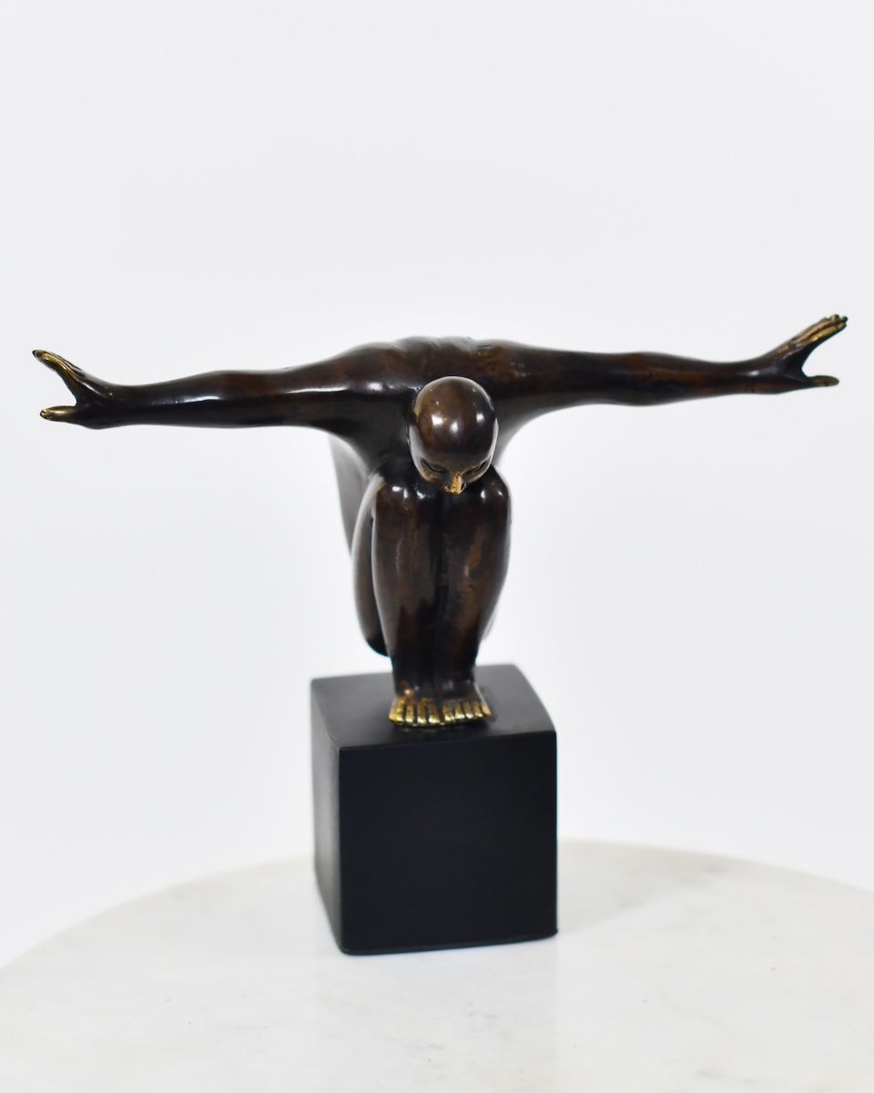 "Equilibrium" Cast Brass Interior Sculpture