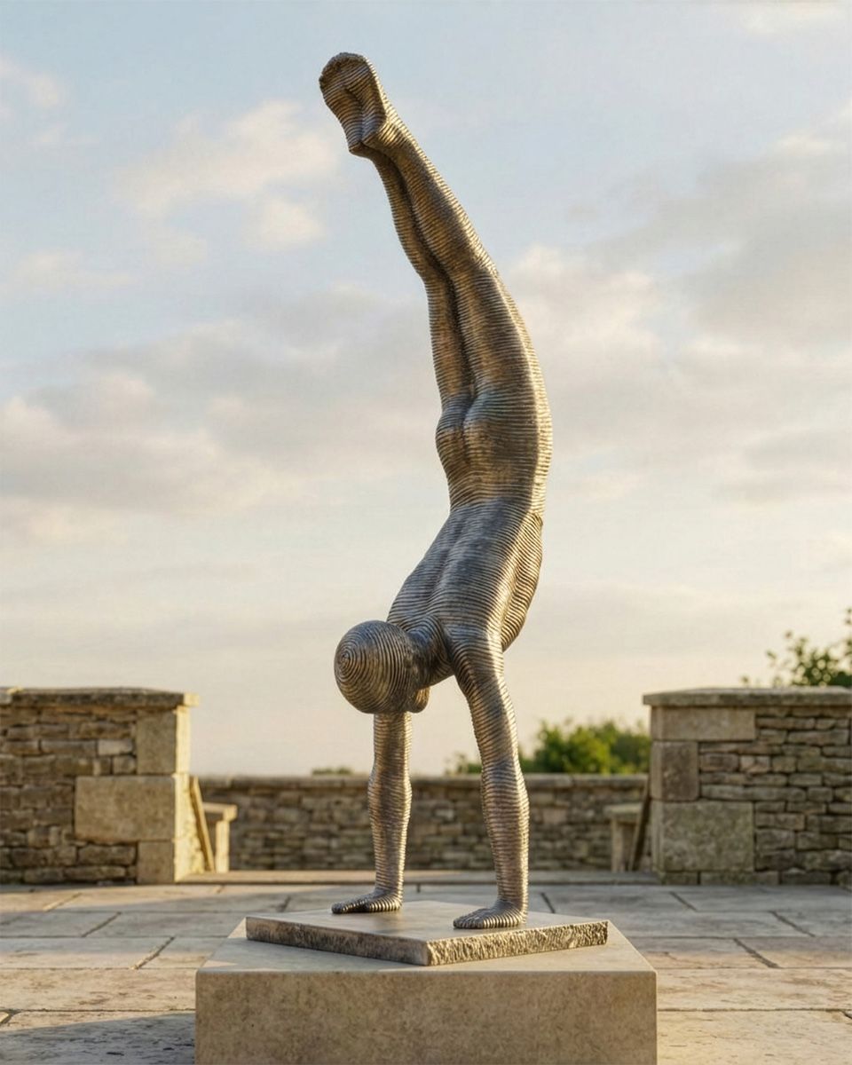 "Equilibrium" Garden Sculpture Digital Illustration