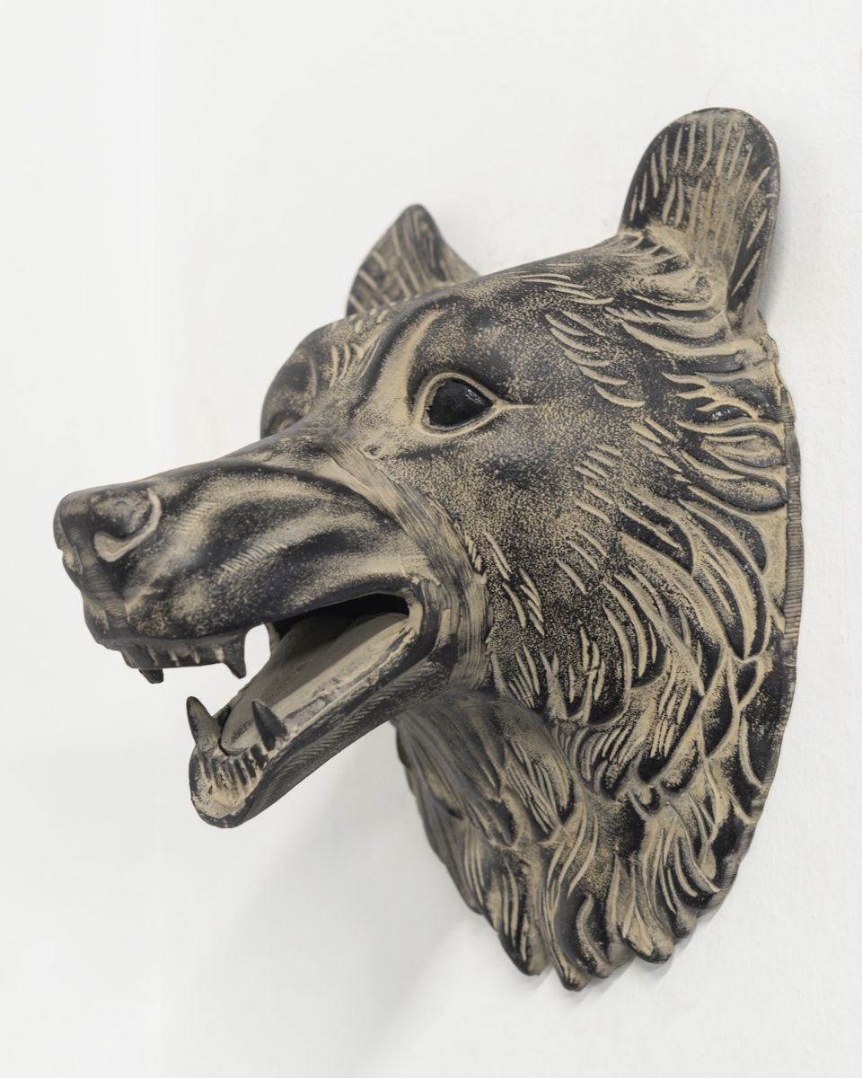"Flint" the Bear Cast Aluminium Wall Art