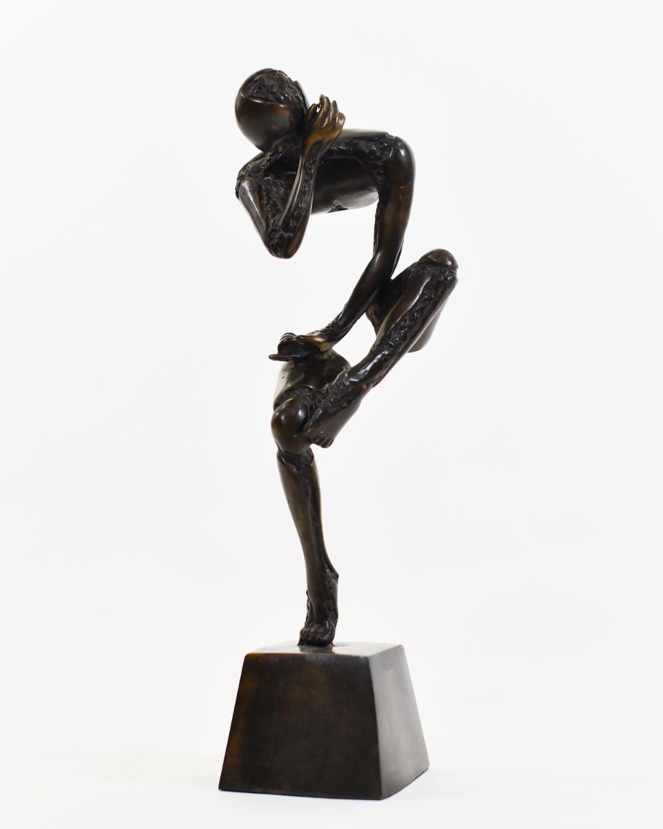 "Fractured Humanity" Cast Brass Sculpture