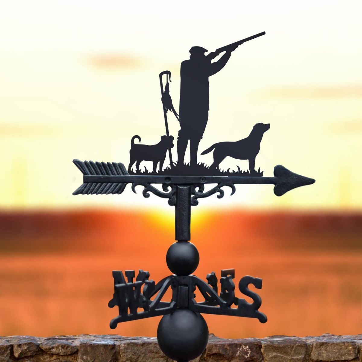 Weathervane with "Game Season" Jack Russel & Labrador Topper Weathervane with "Game Season" Jack Russel & Labrador Topper