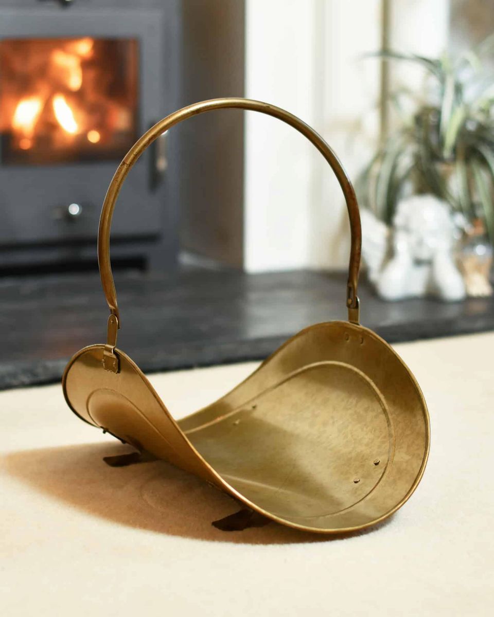 Empty “Houghton Avenue” Antique Style Log Holder in Situ