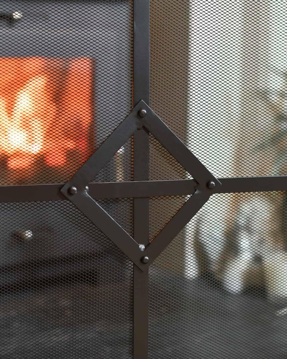 Close-Up of Gothic Pattern for “Inglewick Burrows” Gothic Fire Guard Close-Up of Gothic Pattern for “Inglewick Burrows” Gothic Fire Guard