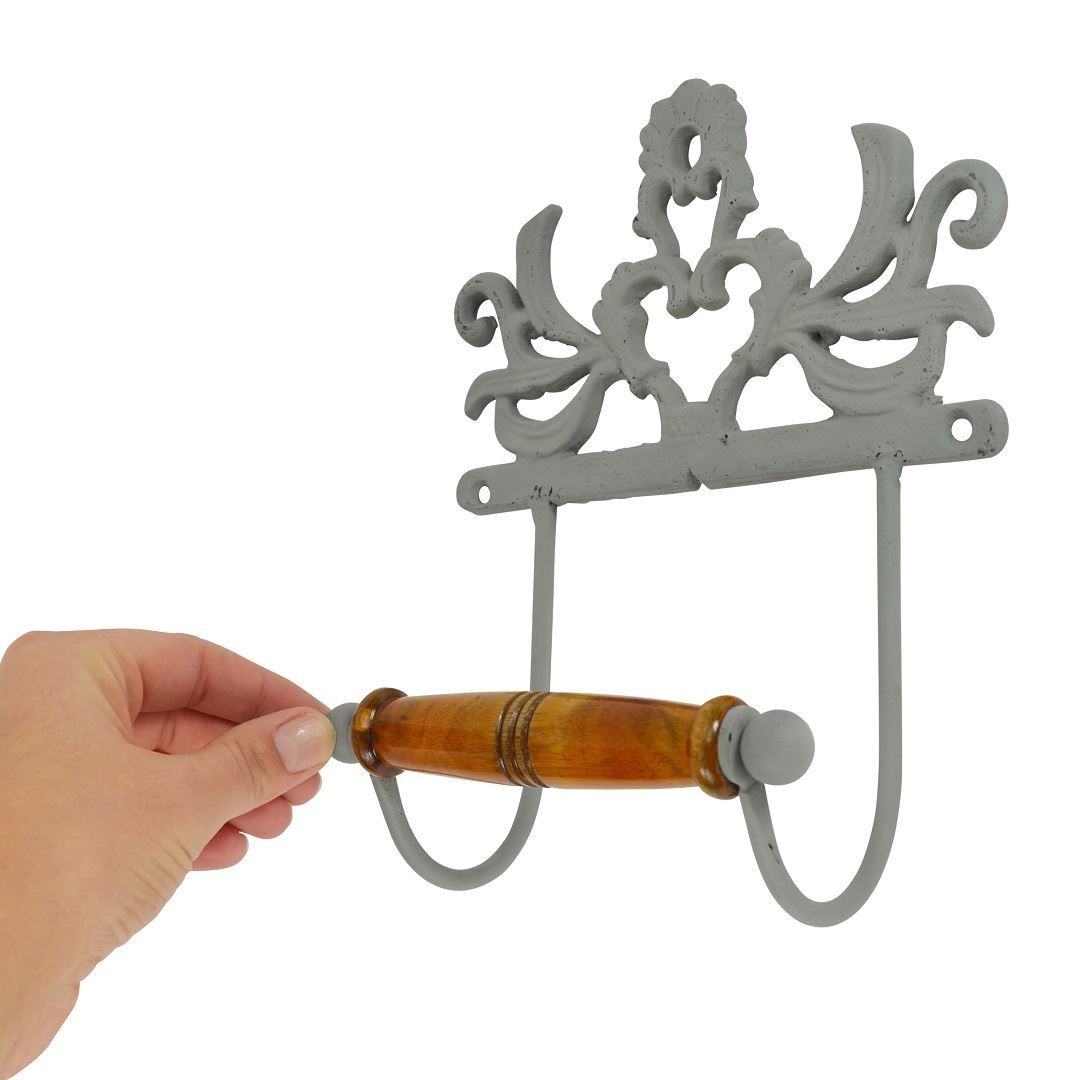 “Isadora Hall” Cast Iron Toilet Roll Holder