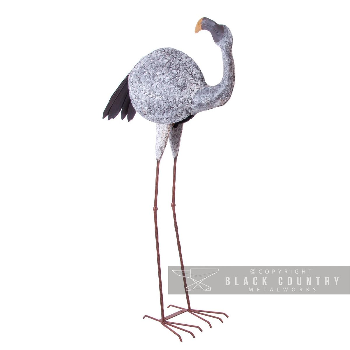 “Jabberwocky” Flamingo Finished in White