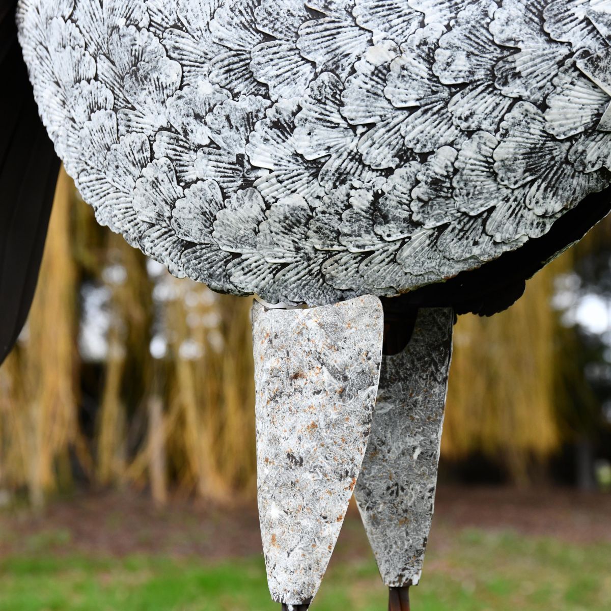 Close-up of the White finish on the Flamingo Close-up of the White finish on the Flamingo