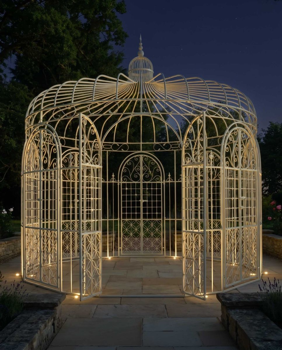 "Lady Belladonna Cristiana" Garden Pavilion Digital Illustration At Night new