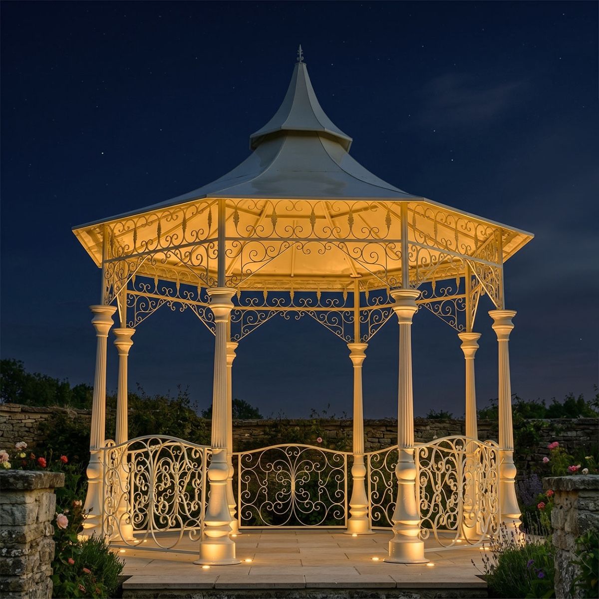 "Lady Leticia Dream Carousel" Pavilion- 3.4m Digital Illustration At Night