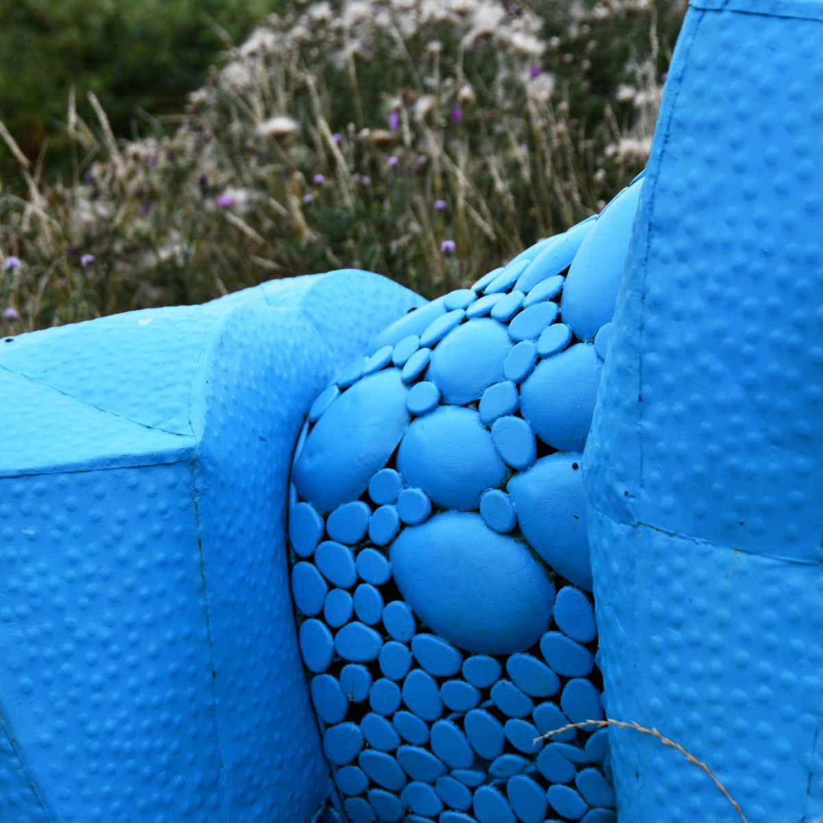 Close-Up of Blue Finish Close-Up of Blue Finish