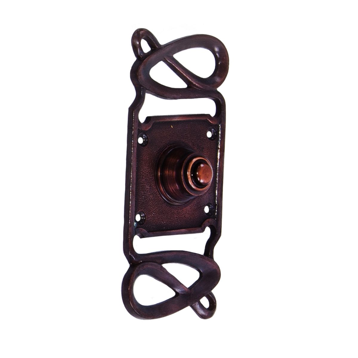 “Maytree Avenue” Antique Copper Swirl Pattern Bell Push “Maytree Avenue” Antique Copper Swirl Pattern Bell Push