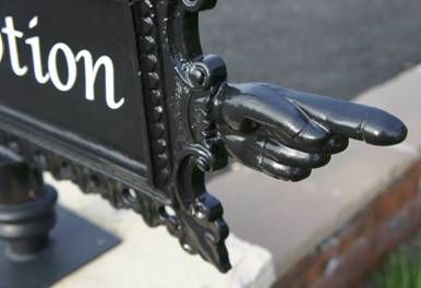 “Millington” Directional Cast Aluminium Sign