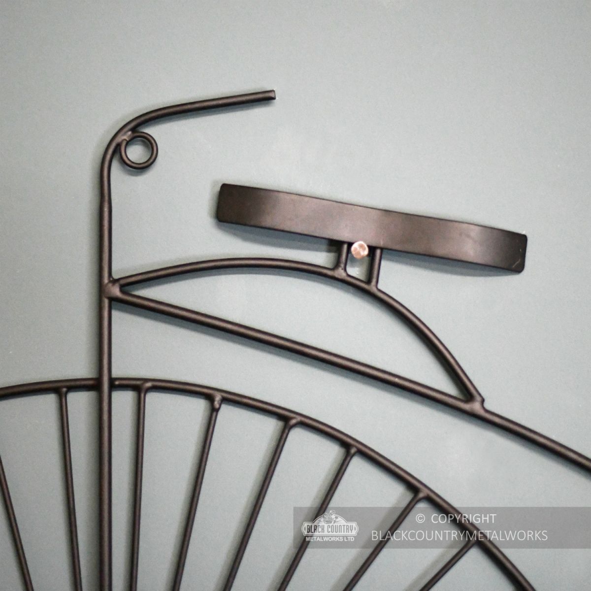 “Nelshill Grove” Penny Farthing Wall Art Close Up