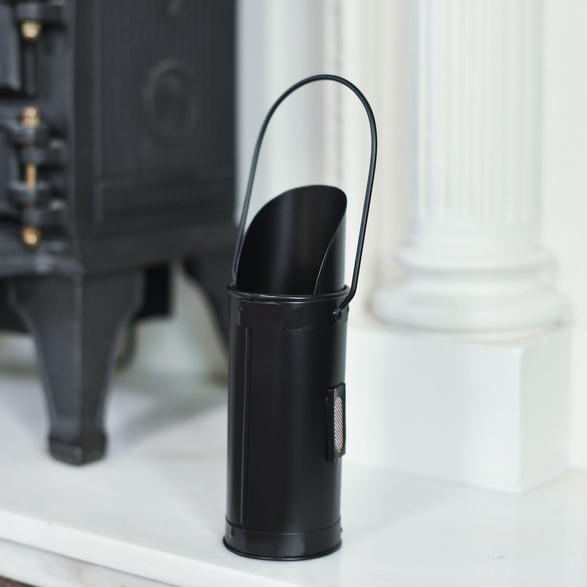 In situ photo of "Norfolk" Black Match Stick Holder 