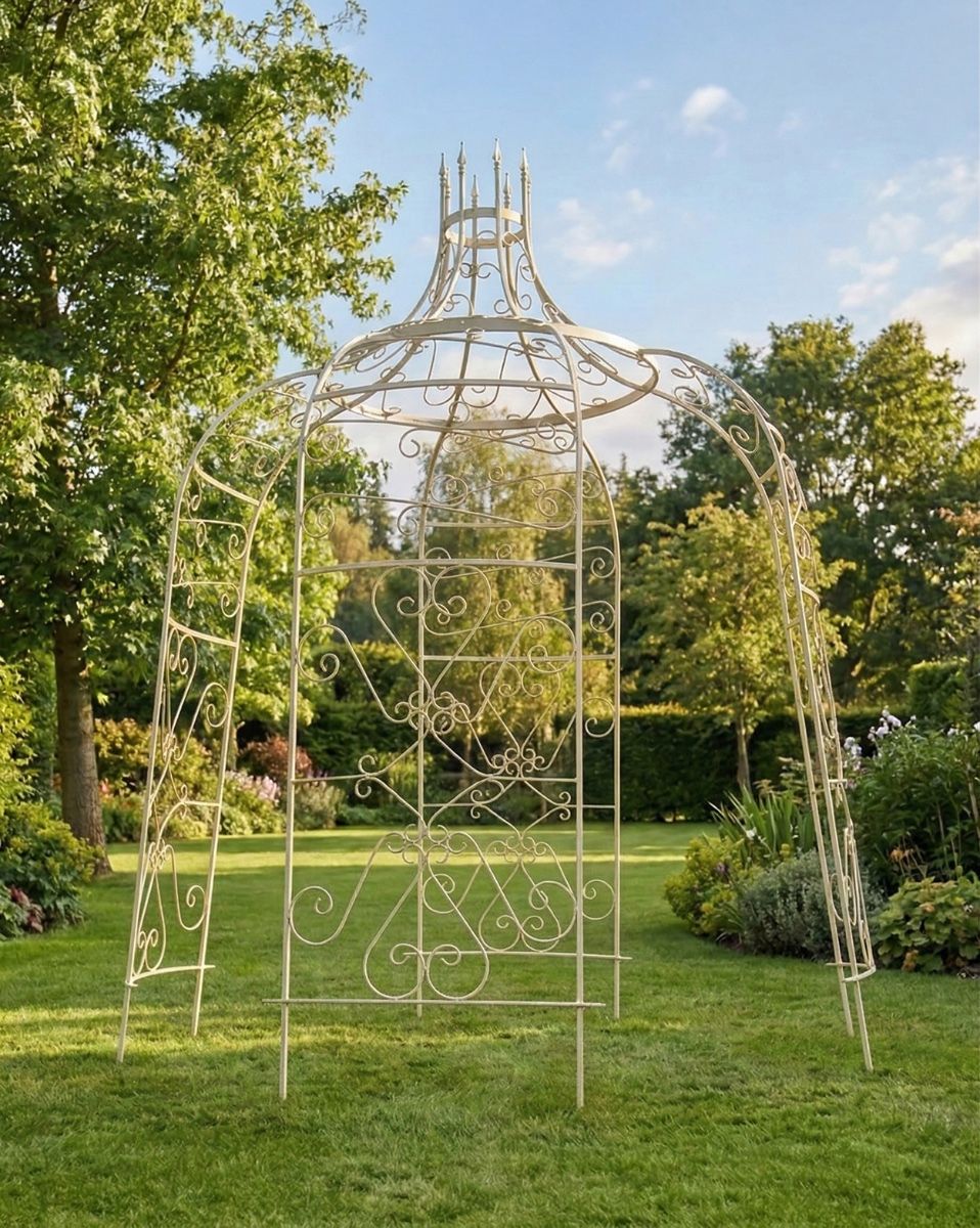 "Rapunzel" Cream Tower Top Gazebo ai illustration