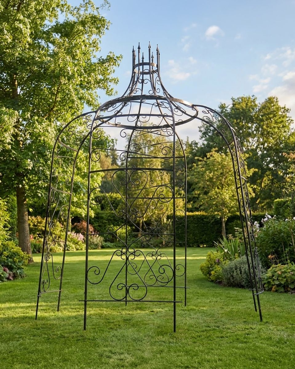 "Rapunzel" Tower Top Black Gazebo ai illustration