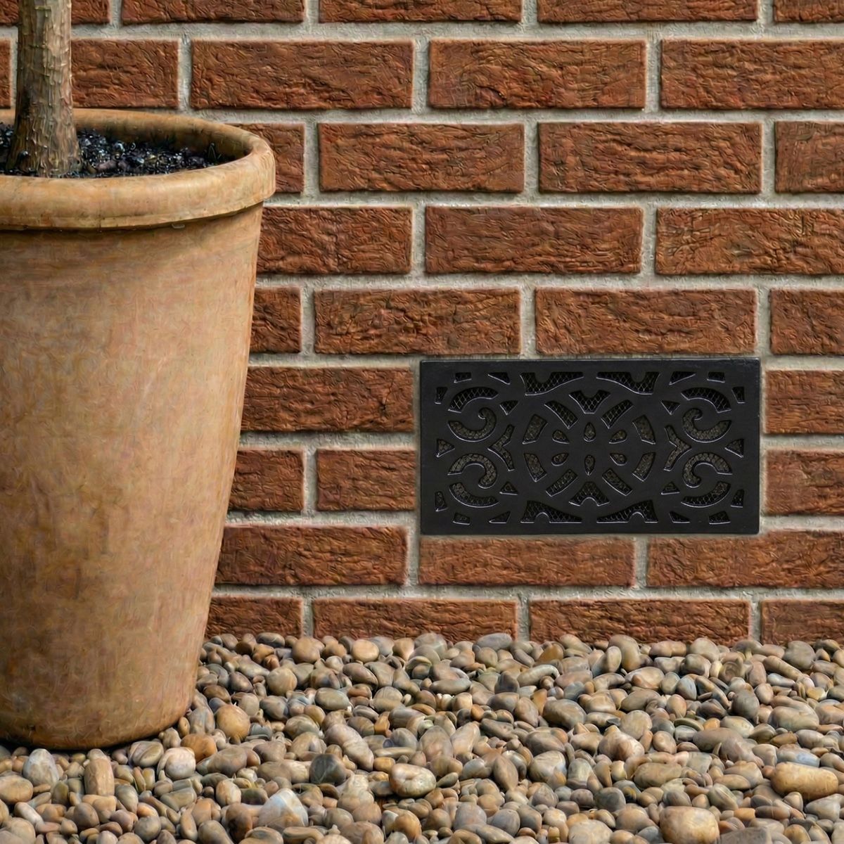 _regency_cast_iron_air_brick_9_x6_ intsalled on a new home