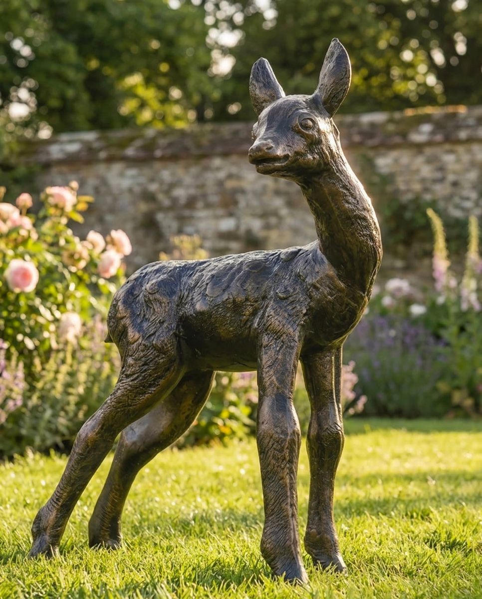 "River" Doe Garden Sculpture digital illustration