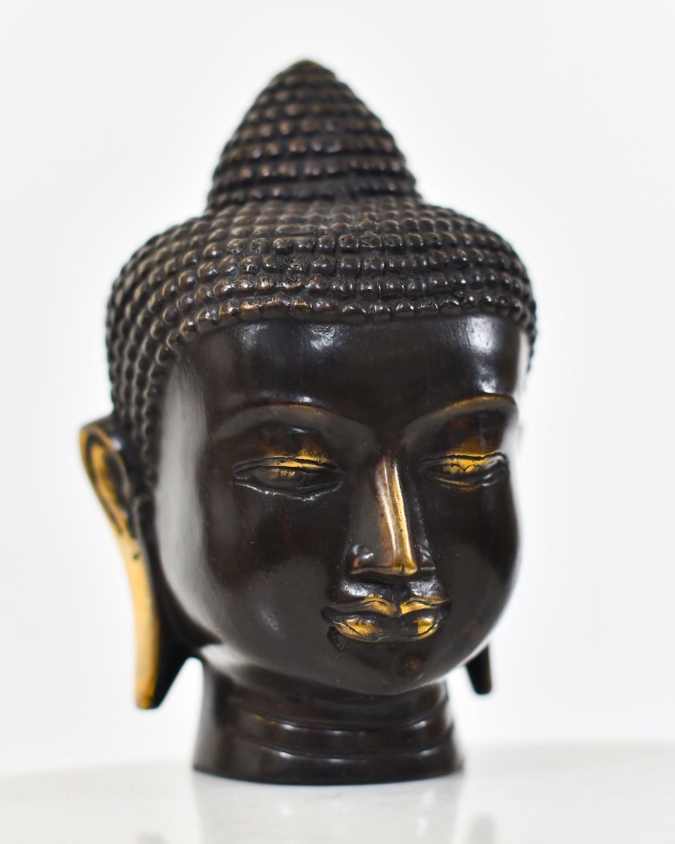 "Silent Sermon" Cast Brass Ornament angled image