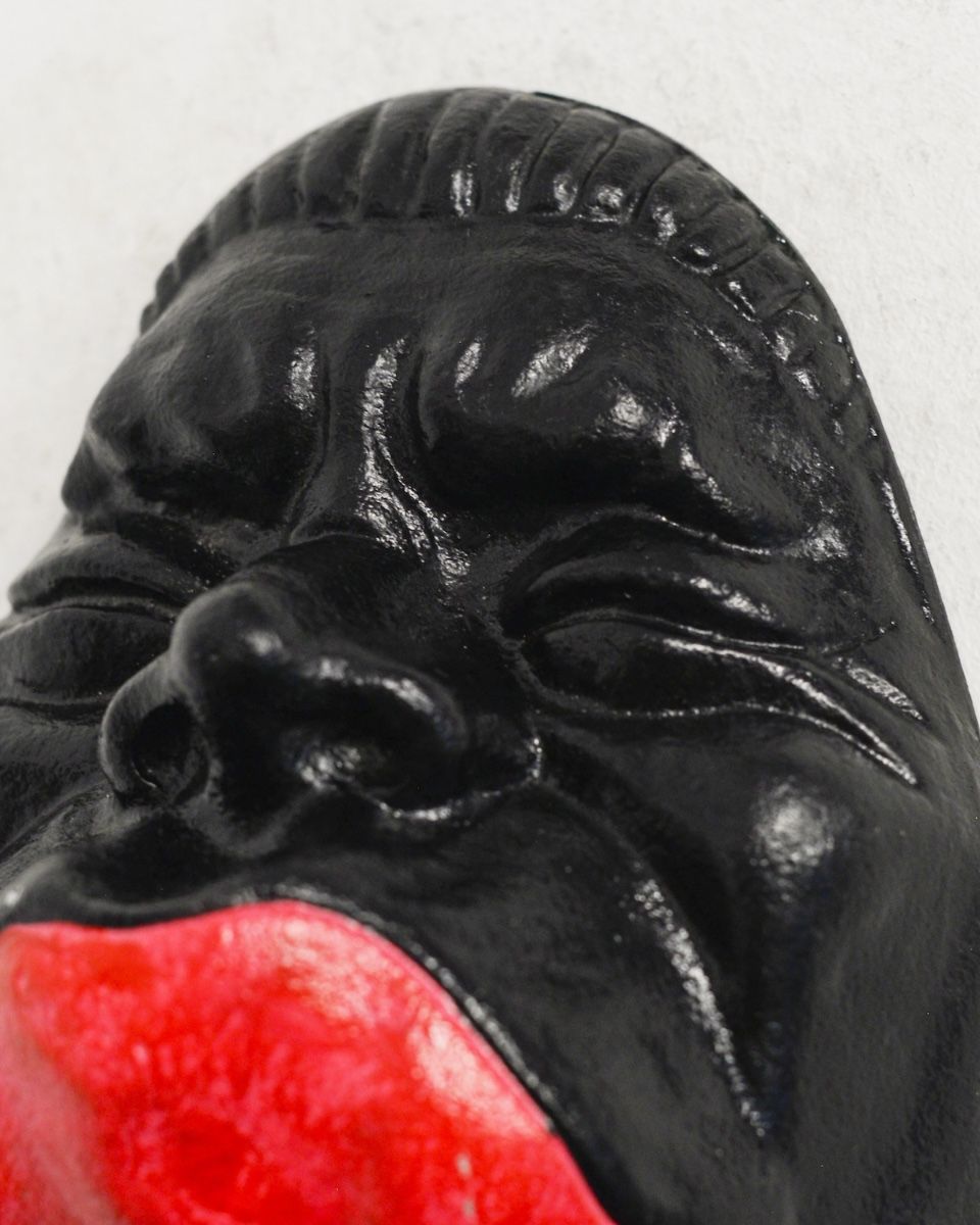 "Siren" Cast Aluminium Modern Wall Art close up of eyes