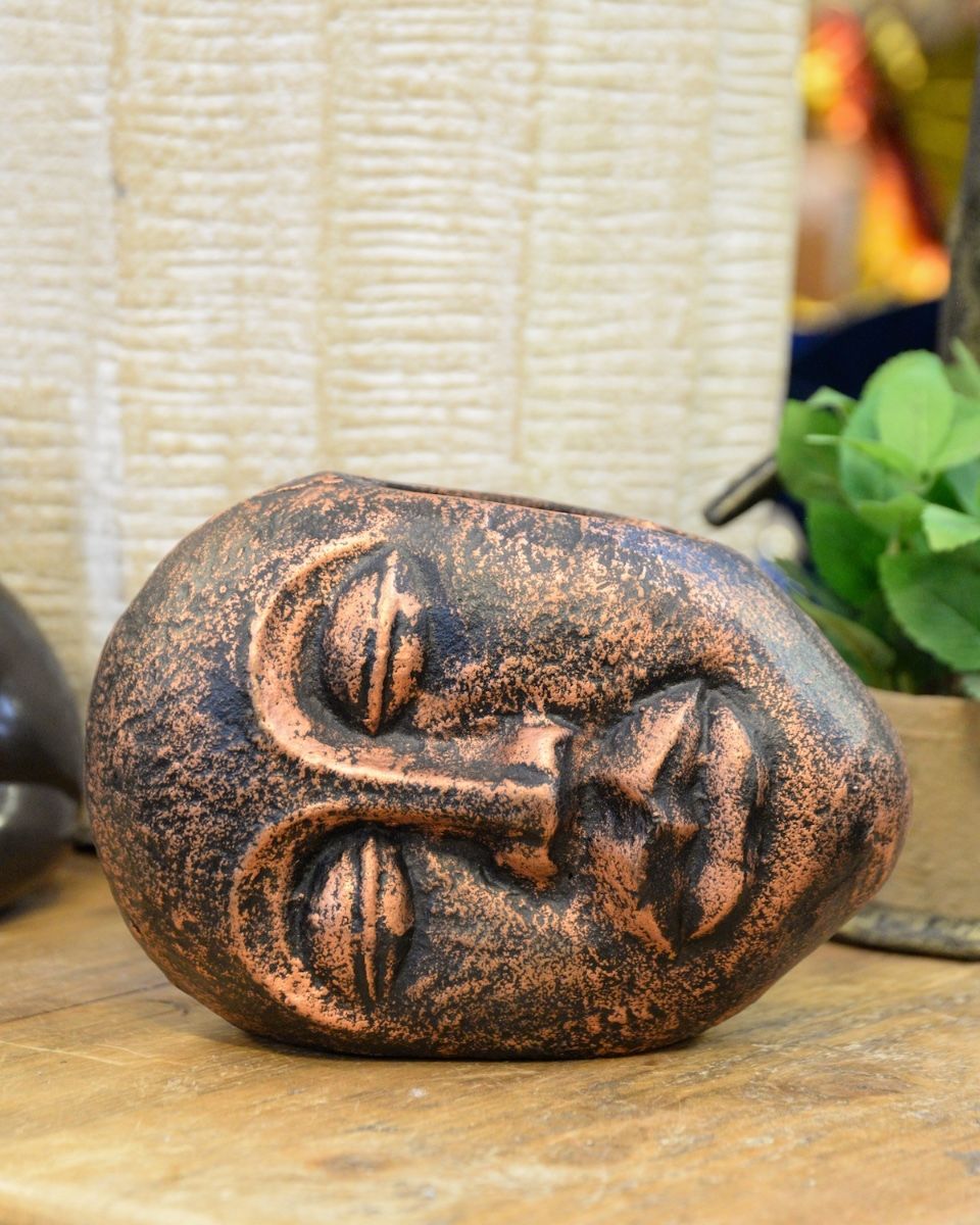 ‘Sleeping Guardian’ Contemporary Tribal Planter in Cast Aluminium small planter