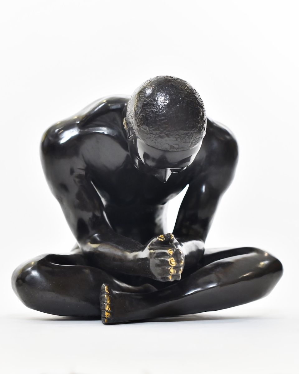 "Solitudal Prayer" Ornament in Cast Brass