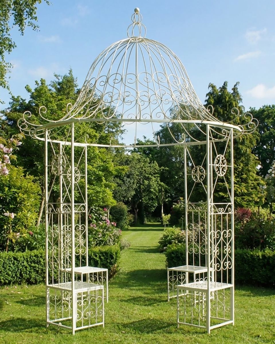 "St Rimini" Cream Garden Gazebo ai illustration