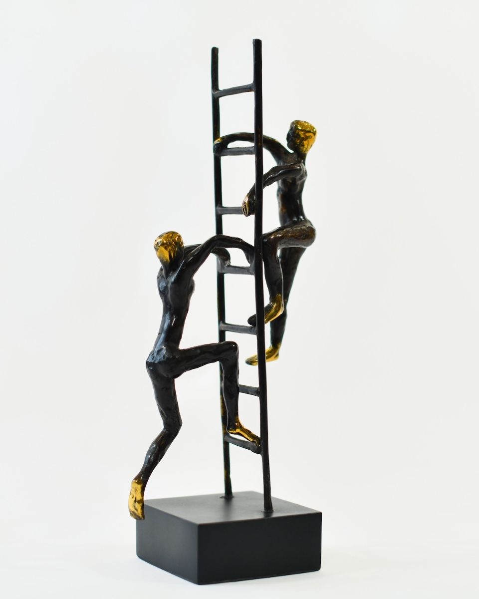 "Summit Seekers" Cast Brass Sculpture