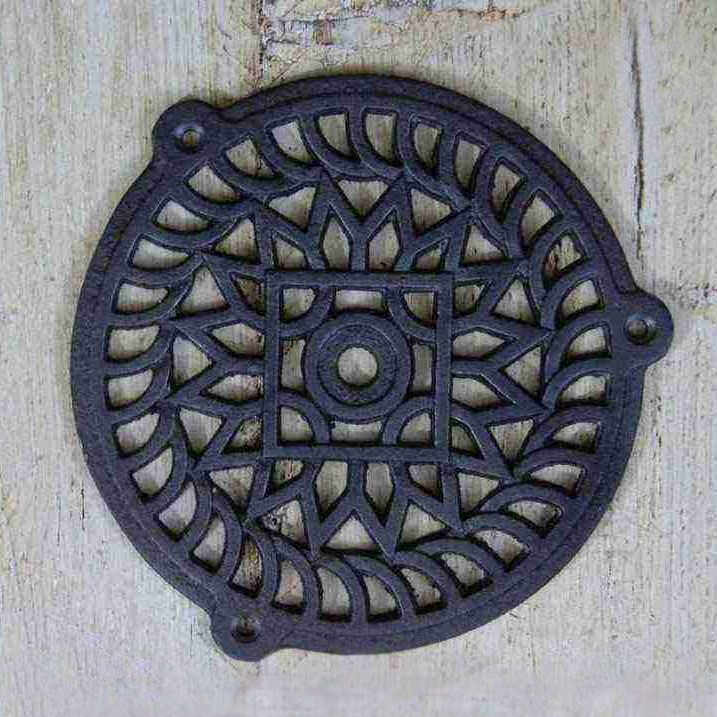 "Sunflower" Cast Iron Air Cover - 5"