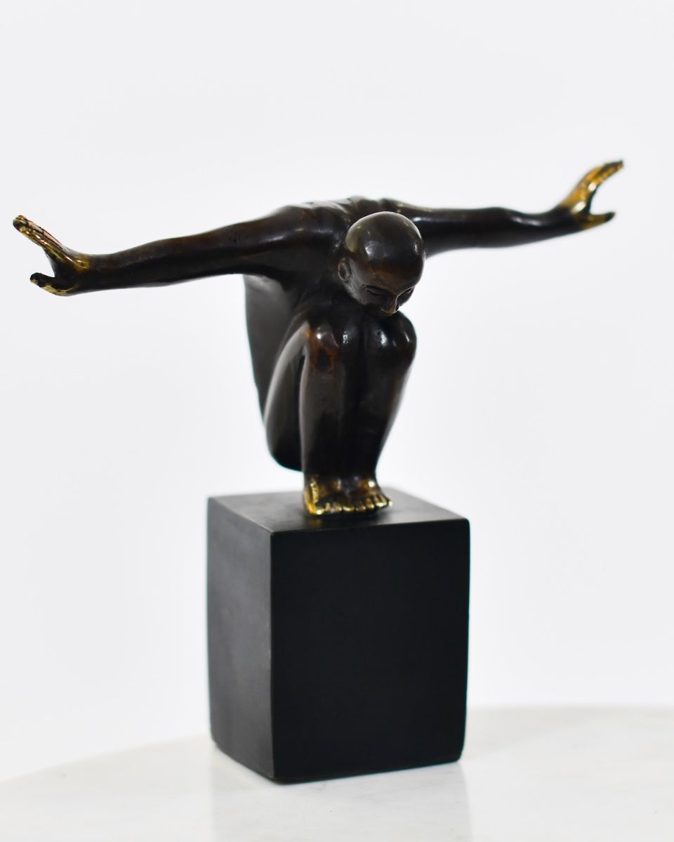 "Symmetry" Cast Brass Interior Sculpture