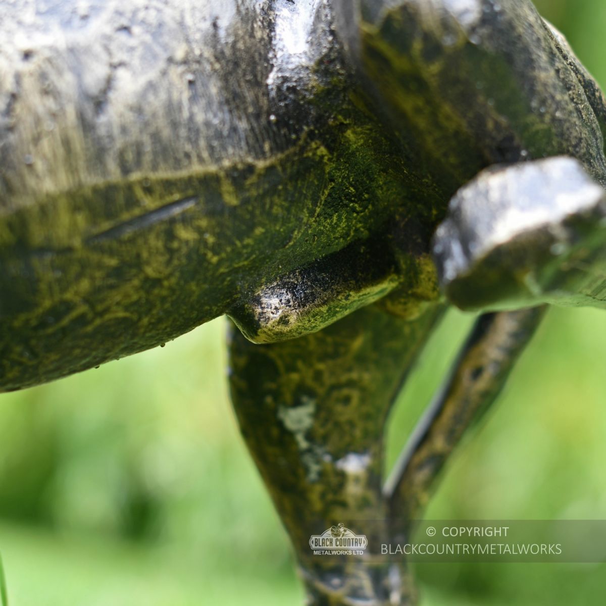 "Taking a leak" Dog Sculpture Close Up