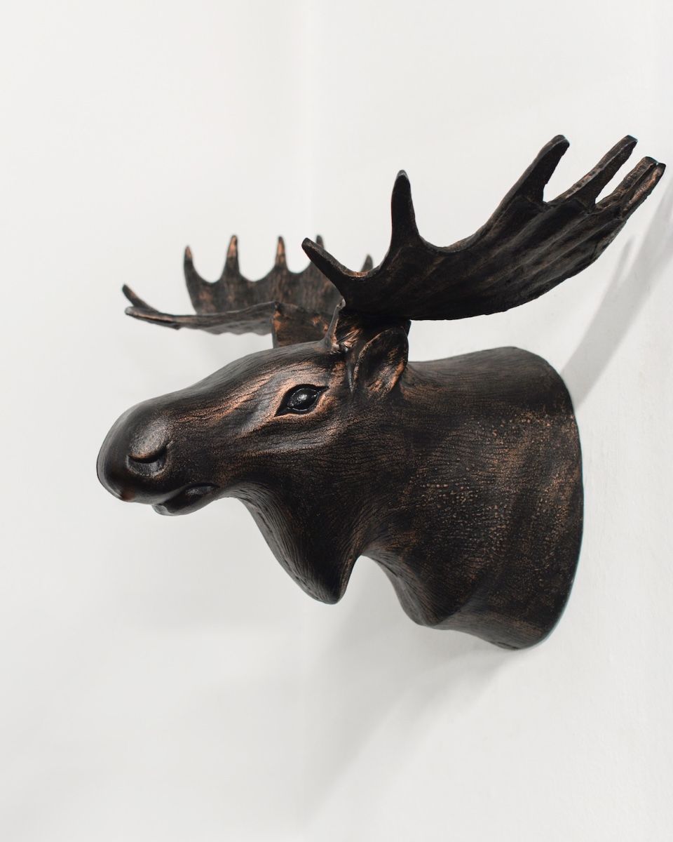 "The Great North" Moose Head Wall Art