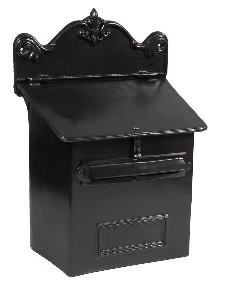 “Twilight Shadows” Black Goldhay Post Box