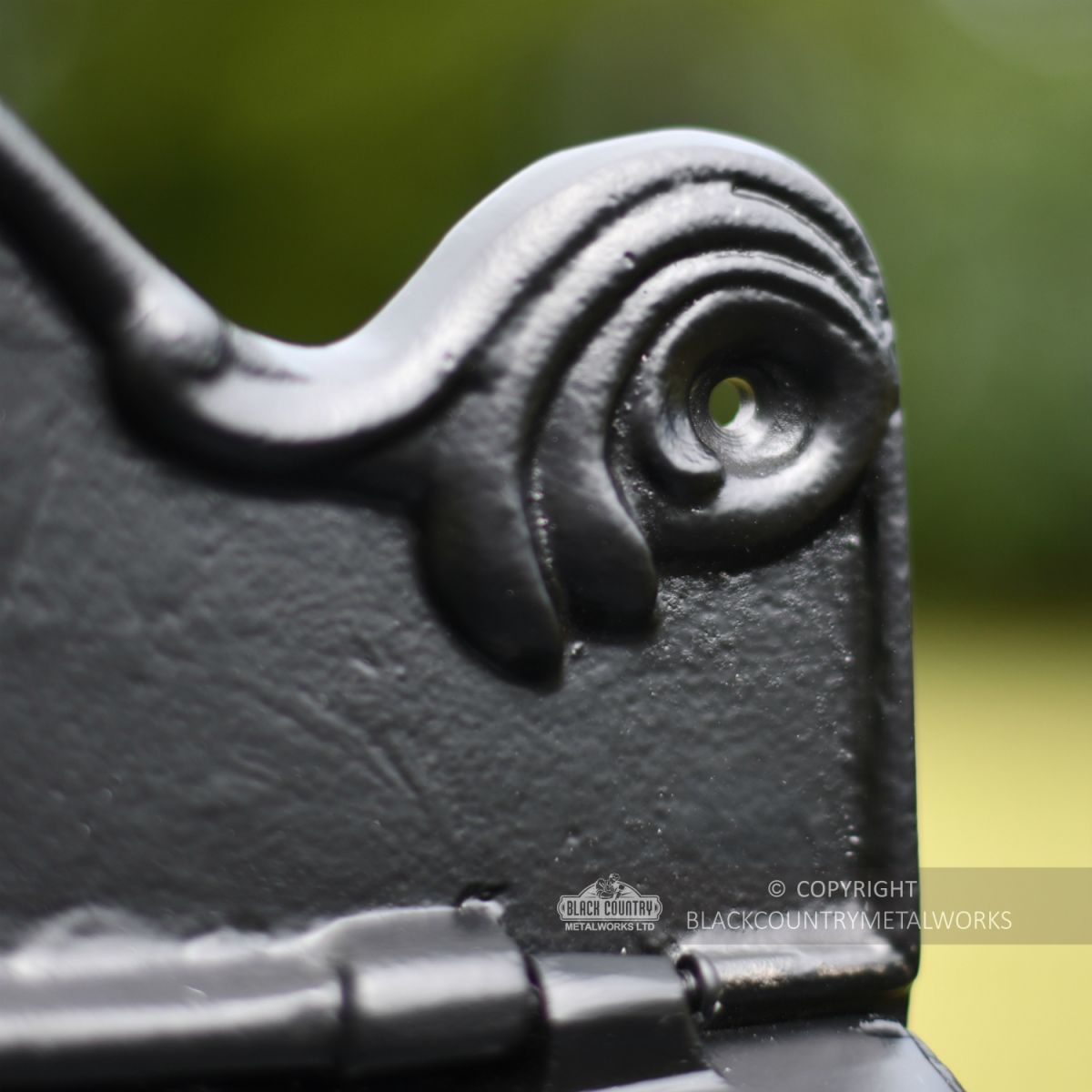 “Twilight Shadows” Black Goldhay Post Box Wall Mounting Point