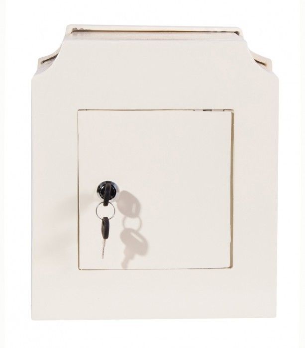 “Windsor Rose” White and Gold Post Box