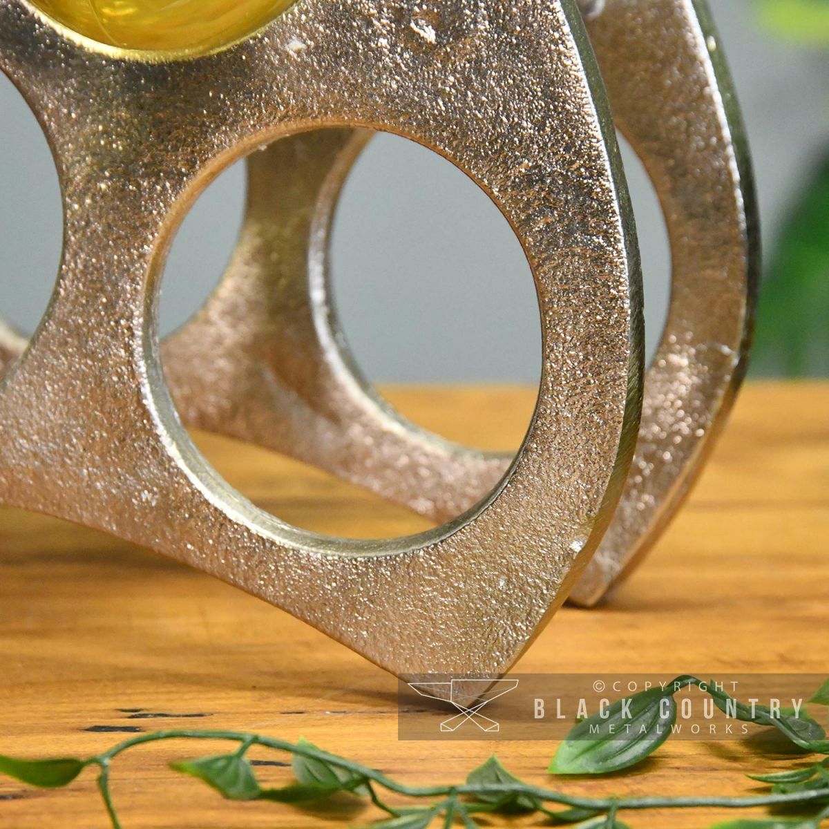 Close-up of the Bottom of the Wine Rack