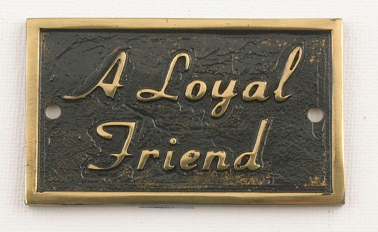 Brass memorial Plaques