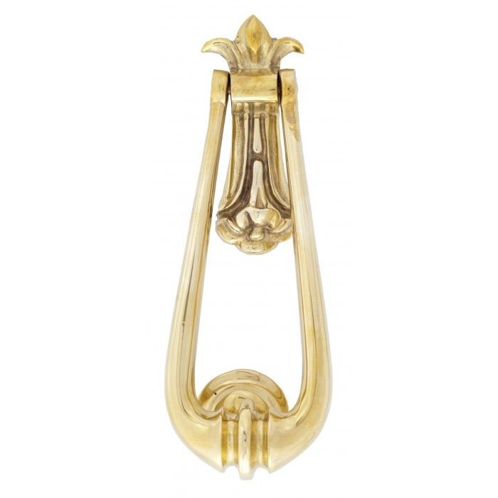 "Addison Loop" Polished Brass Door Knocker  "Addison Loop" Polished Brass Door Knocker