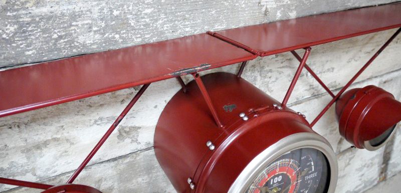 Aeroplane Clock Shelf Aeroplane Clock Shelf