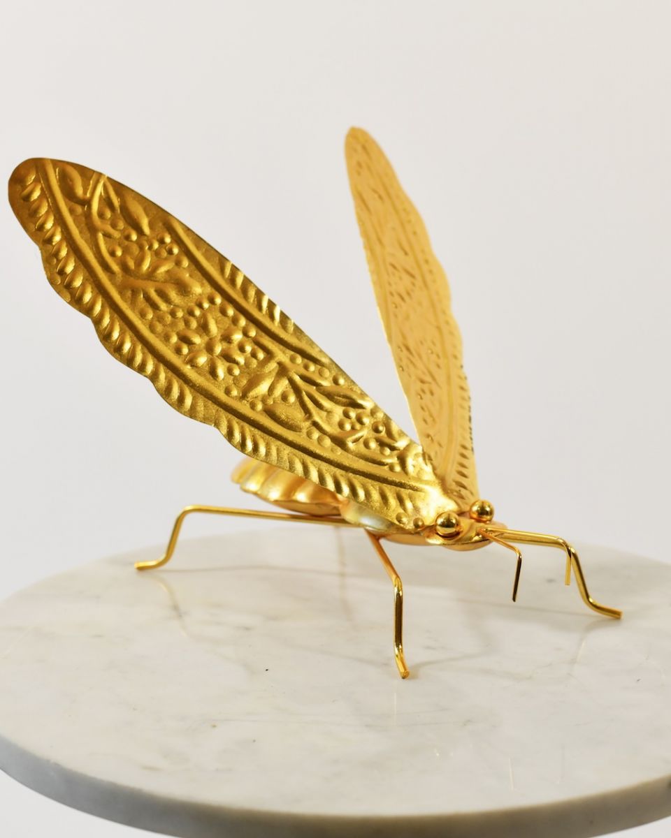 Agatha the Recycled Honeybee Gold Sculpture Agatha the Recycled Honeybee Gold Sculpture