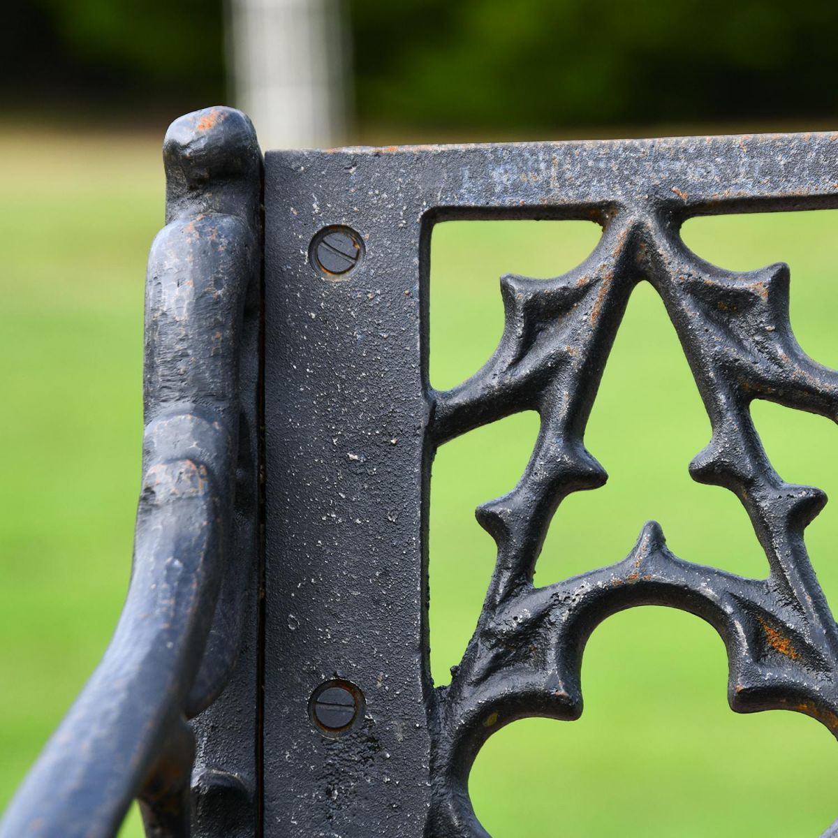 Close-up of the Aged Black Finish Close-up of the Aged Black Finish