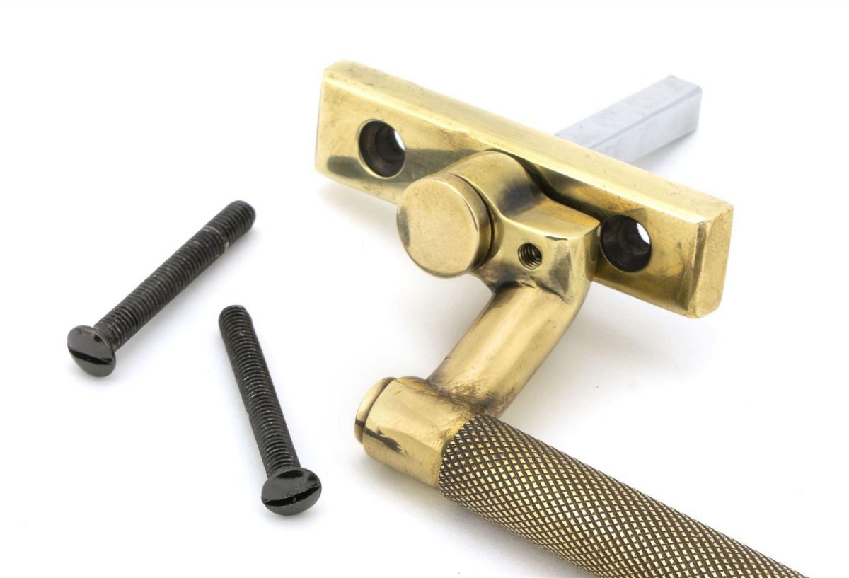 "Highgate" Aged Brass Espag Handle Left-Handed Fixings "Highgate" Aged Brass Espag Handle Left-Handed Fixings