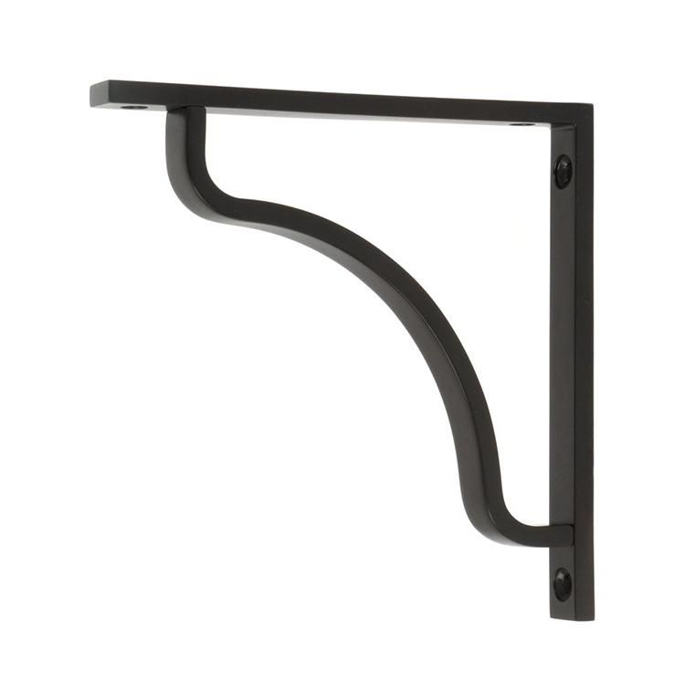 Aged Bronze "Arch-Way" Modern Shelf Bracket - 150mm x 150mm