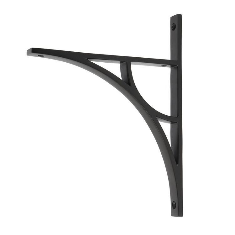 Aged Bronze "Ascension" Arched Crescent Shelf Bracket - 260mm x 200mm