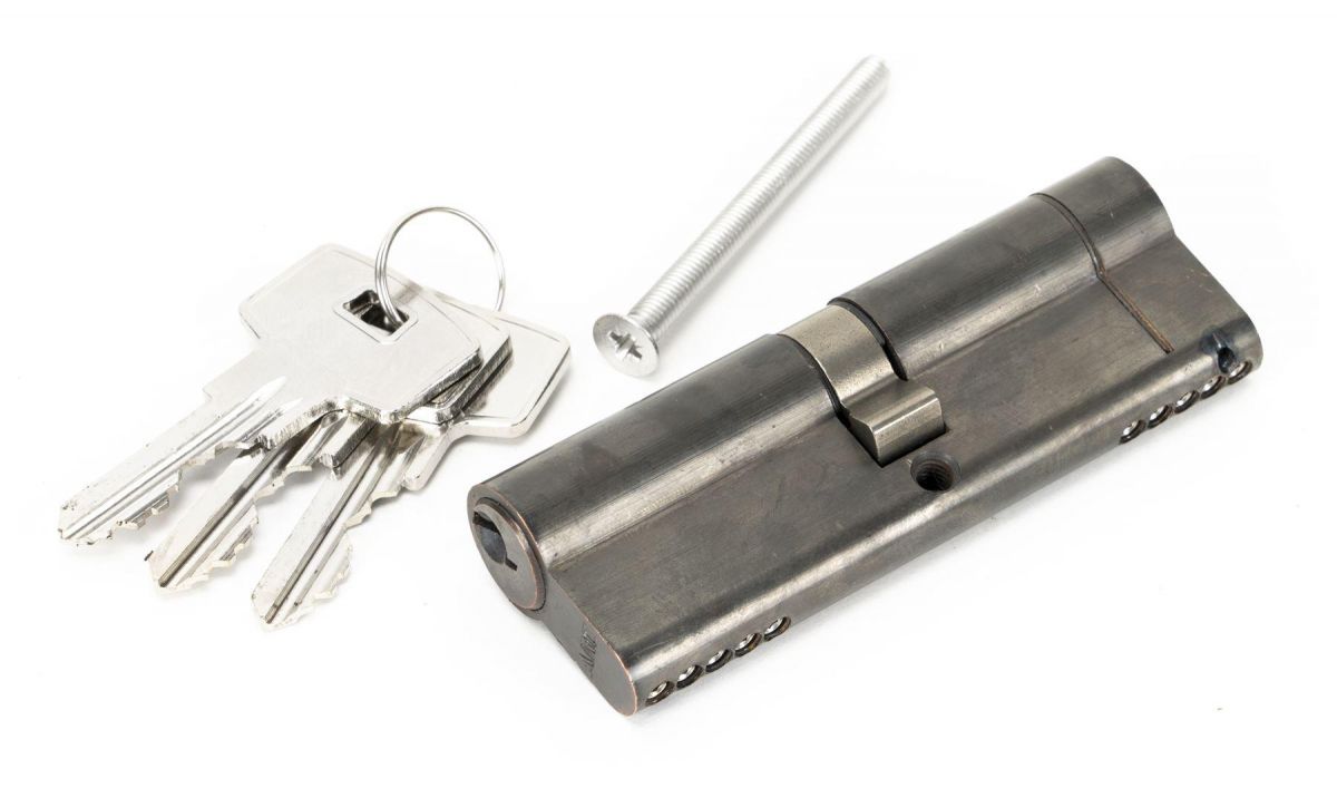 Aged Bronze 5-Pin Euro Cylinder & Keys