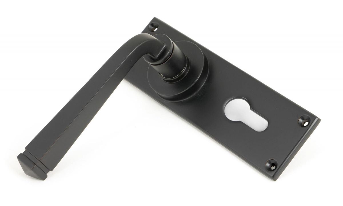 Aged Bronze Lever Euro Door Handle