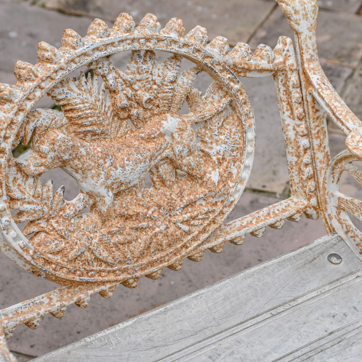 View of the Design on the Back of the Bench