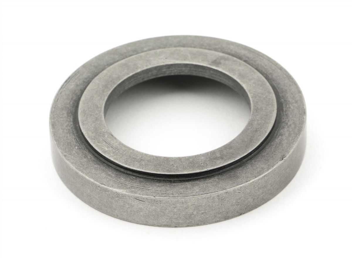 Aged Pewter Textured Unsprung Lever Door Handle Art Deco Rose