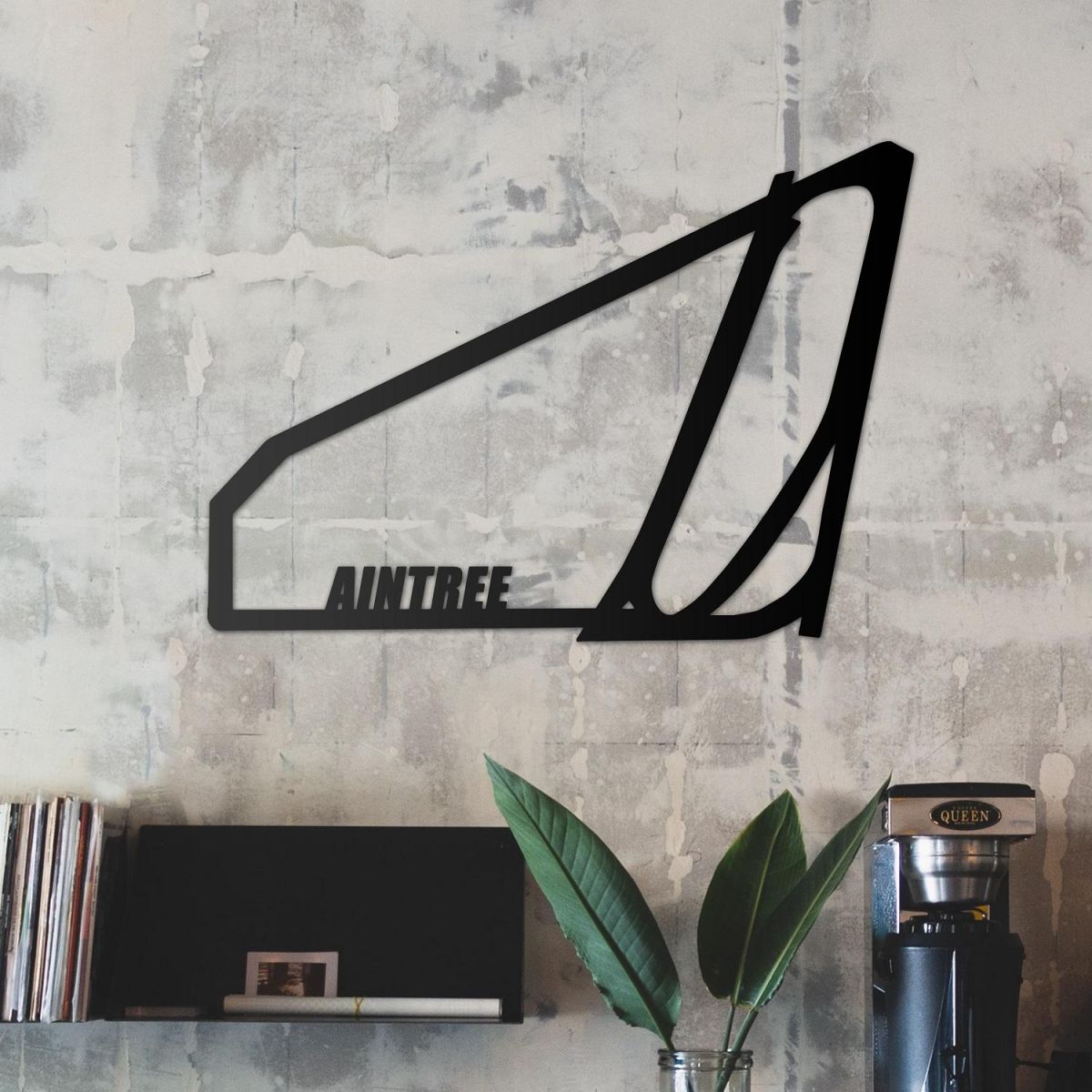 Aintree Racecourse Wall Art in Situ 